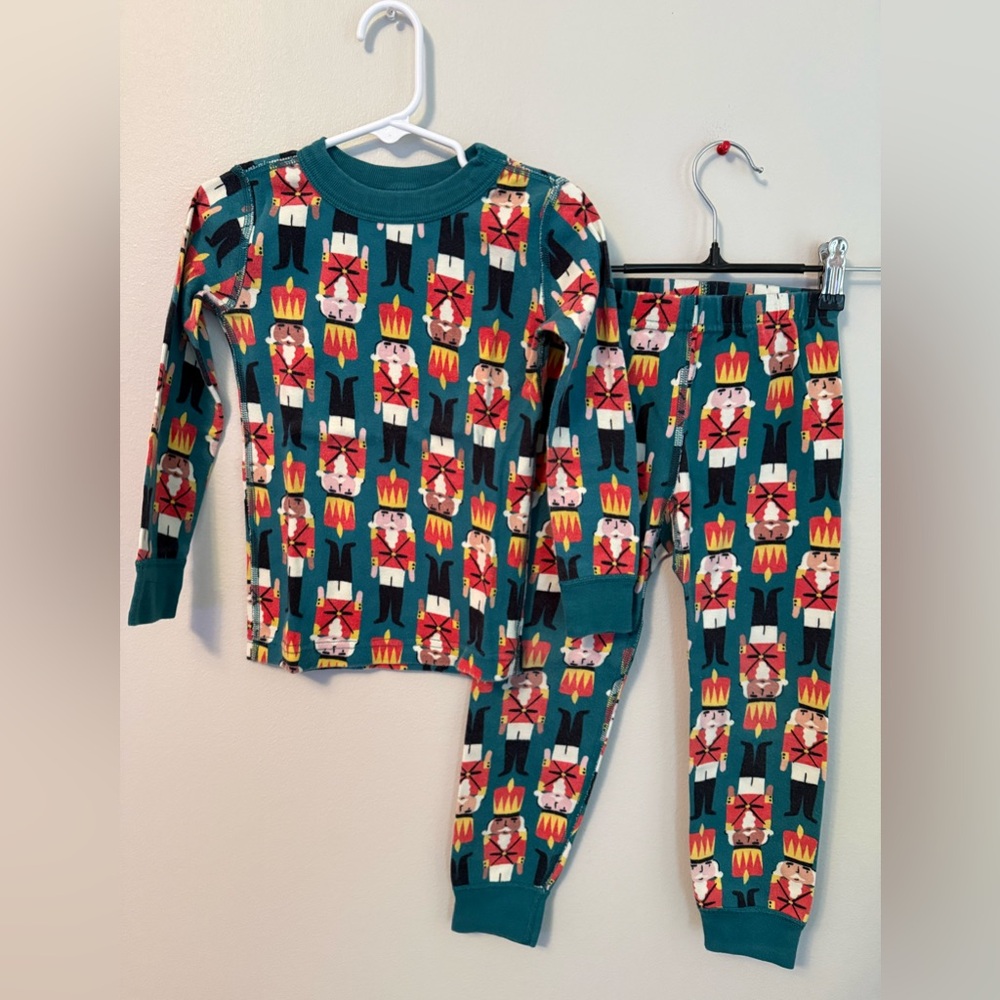 Hanna Andersson Green Nutcracker Pajama Set